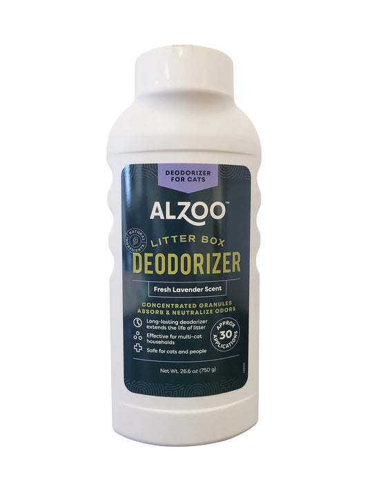 ALZOO Plant-Based Cat Litter Deodorizer Fresh Lavender, 26.6oz